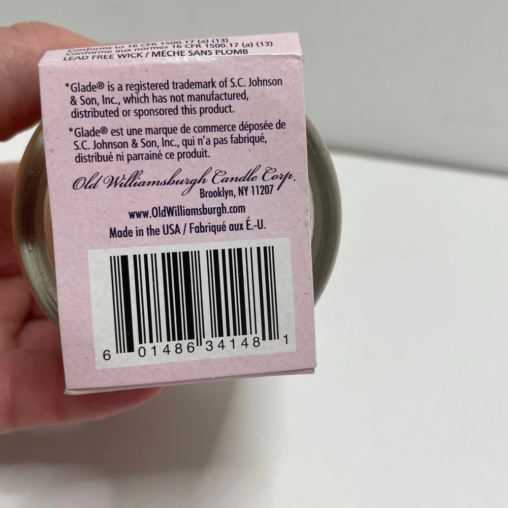 Discontinued Air Fresh Angel Orchid‎ Scented Candle 3oz Glass Jar 25hr Burn Rare